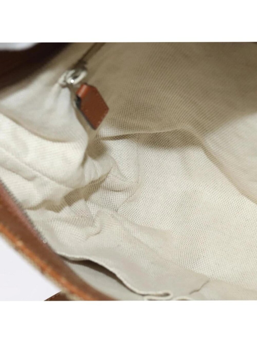 Authentic Gucci GG Supreme Monogram Brown Leather Crossbody/Messenger Bag - Picture 13 of 16